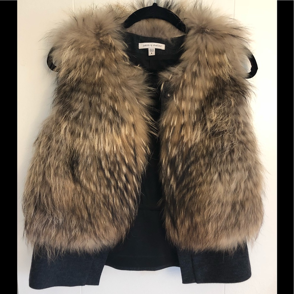 Authentic Raccoon Fur Vest